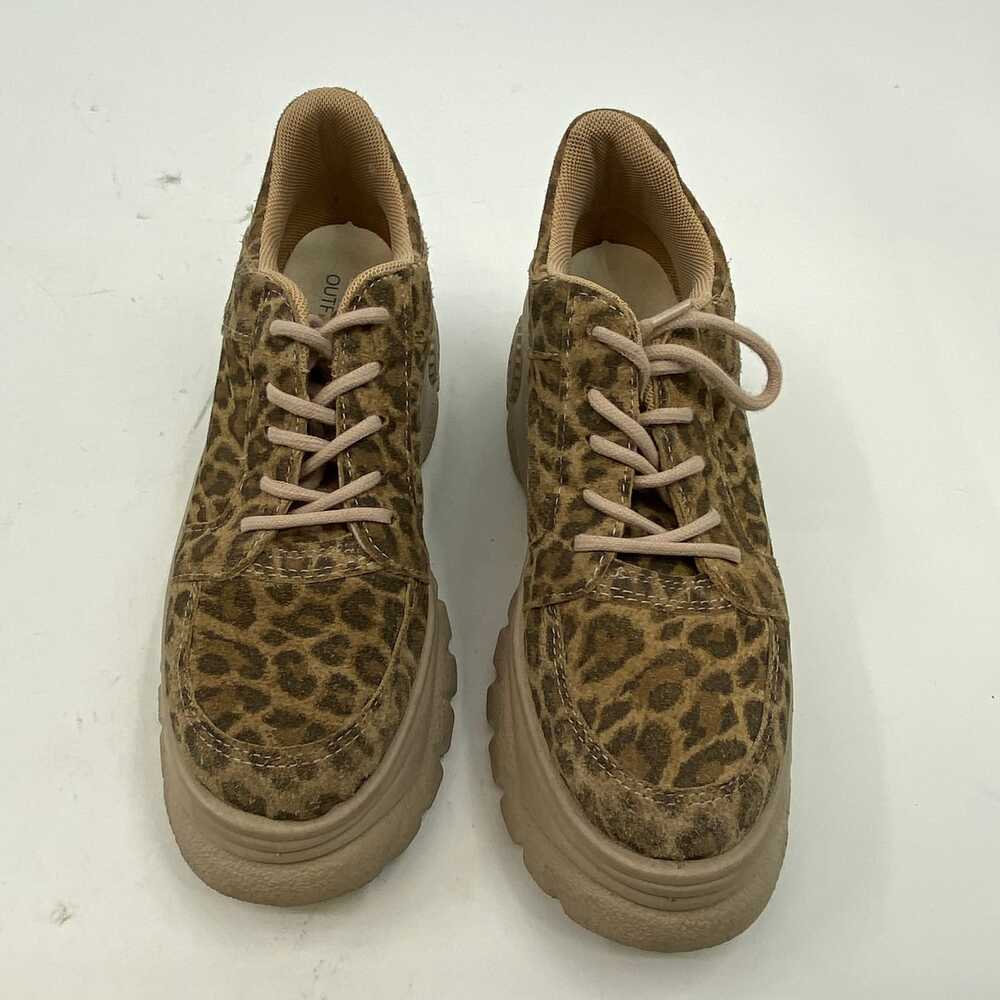Urban Outfitters Brown Suede Animal-Print Platform Sneakers | Women’s 39EU - Picture 5 of 9